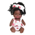 thumbnail image 2 of Baby Cute Curly Hair Sport Boys Black Baby Toy Doll Kids Gift Hooded With Cloth, 2 of 3