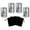 Tree-Silver, variant on Limbo's Small Keepsake Urns - Set of 4 Aluminium Mini Urns for Human/Pet Ashes - Black