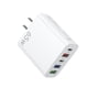 thumbnail image 2 of Cargador de teléfono móvil de varios puertos, cargador rápido de cabeza 3USB + 2C de cinco puertos, 2 of 3