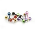 thumbnail image 4 of Surgical Steel Tongue Ring Straight Barbell 14 Gauge 5/8" CZ - 20 Pack, 4 of 8