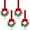 4, variant on Guvpev 4PCS Small Christmas Wreath with Red Ribbon, 9 Inch Mini Wreaths for Cabinet, Small Wreaths for Kitchen Cabinet Window Chair Fireplace Farmhouse, Christmas Kitchen Decor