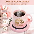 thumbnail image 2 of Ktinnead Coffee Mug Warmer & Best Mom Ever Mug Set, 2025 Gifts for Mom Christmas,Mug Warmer for Desk, Auto Shut off Smart Warmer Coaster, Coffee Gifts for Mom from Daughter,Son, 2 of 6
