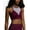 Burgundy, variant on Hot Yoga High Neck Bra 3640