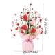 thumbnail image 3 of Flores artificiales, rosas simuladas, peonías, pequeños arreglos florales, decoraciones florales para la sala de estar y la mesa del comedor., 3 of 7