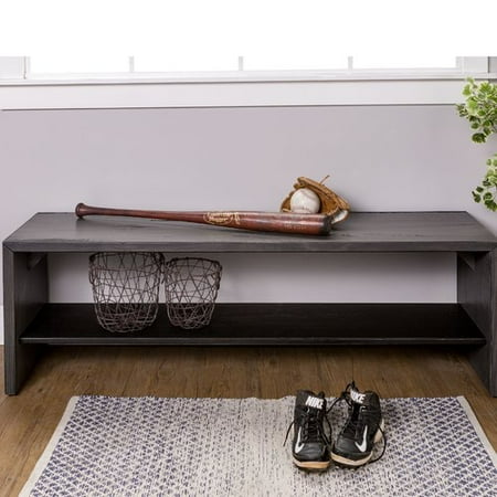 Loon Peak Arocho Rustic Solid Reclaimed Wood Storage Bench