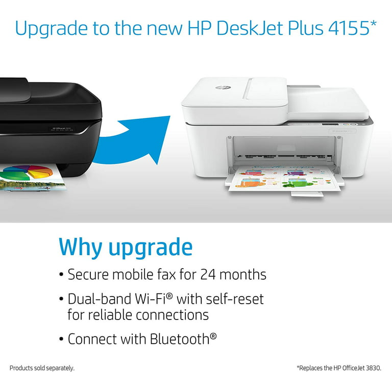 dine alligevel købmand HP OfficeJet 3830 All-in-One Wireless Printer, HP Instant Ink - Walmart.com