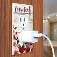 thumbnail image 4 of WIRESTER Customized Personalized With Red Flower - Be The Light Background & Your Text, 1-Gang Single Gang Duplex Outlet Cover Wall Plate/Switch Plate Cover Decorative, 4 of 5