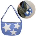 thumbnail image 6 of Yucurem Women Canvas Messenger Bag Adjustable Strap Soft Student Book Bag (Blue) Fashion shoulder bag (Blue), 6 of 10