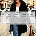 thumbnail image 3 of MOONDU Women's Faux Suede Coat Pea Coat Hooded Button Down Mid-Length Drawstring Long Sleeve with Pockets Casual Fall Winter Daily Wear Top 8 Colors, 3 of 8