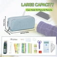 thumbnail image 2 of Della Gao Pencil Case Large Capacity Pencil Pouch for Adults (Light Blue), 2 of 12