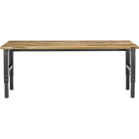 UPC 883049267333 product image for Gladiator 8 ft. W Adjustable Height Workbench in Hammered Granite with Maple Top | upcitemdb.com