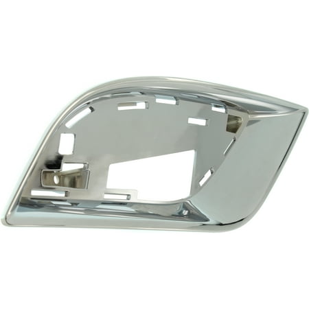 Grille Trim Compatible with 2017-2021 Jeep Grand Cherokee Right Passenger Chrome