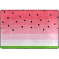 thumbnail image 4 of SKYSONIC 72x48in Cartoon Watermelon Area Rug, Summer Fruit Floor Carpet for Indoor Living Dining Room and Bedroom Area, 4 of 7