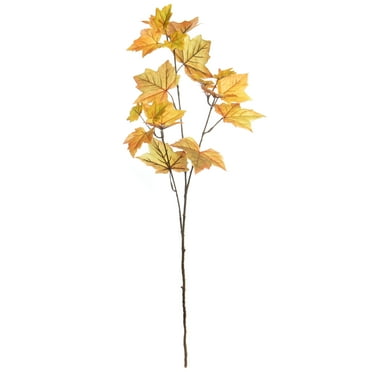 35" Orange Maple Leaf Stem by Ashland® - Fall Floral for Crafts and HomeDecor