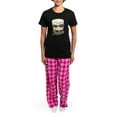 thumbnail image 4 of CafePress - Marsh Mellow Women's Dark Pajamas - Women's Short Sleeve Print T-Shirt and Pants Dark Cotton Pajama Set, 4 of 7