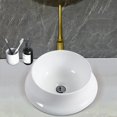 thumbnail image 2 of Vessel Bathroom Sink Basin in White Ceramic, 2 of 6