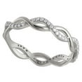 thumbnail image 2 of Linda Wedding Band Eternity Ring for Women Sterling Silver Ginger Lyne Collection, 2 of 8