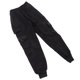 thumbnail image 4 of Pantalones Negros Con Pados Cónicos y Múltiples Bolsillos Con Cordón para Hombre XL, A Juego Con Camisa, Adecuados para El Verano, 4 of 7