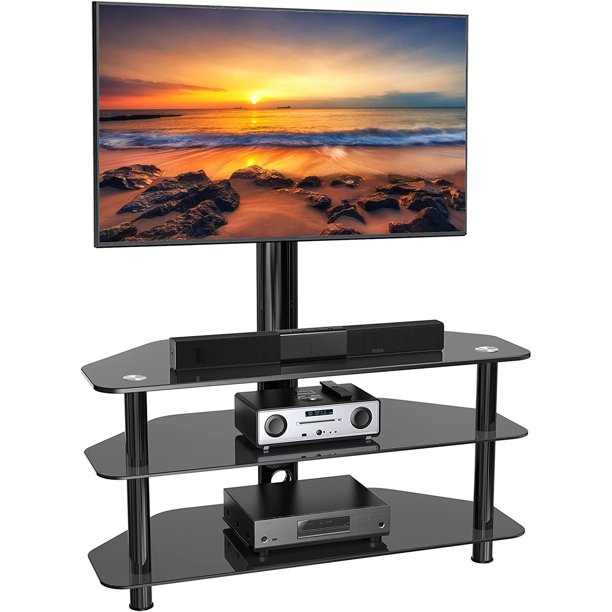 Swivel Floor TV Stand for 3275 Inch TVs Height Adjustable Universal