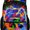D, variant on Graffiti Pop Art Backpack - 17" Large Capacity Bookbag with Padded Straps, Water-Resistant Daypack for School, Daily Commute, Travel, Hiking & Outdoor Recreation