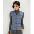 thumbnail image 2 of Wenseny Women’s Quilted Down Puffer Vest Warm Button Outerwear Padded Coat Blue S, 2 of 8