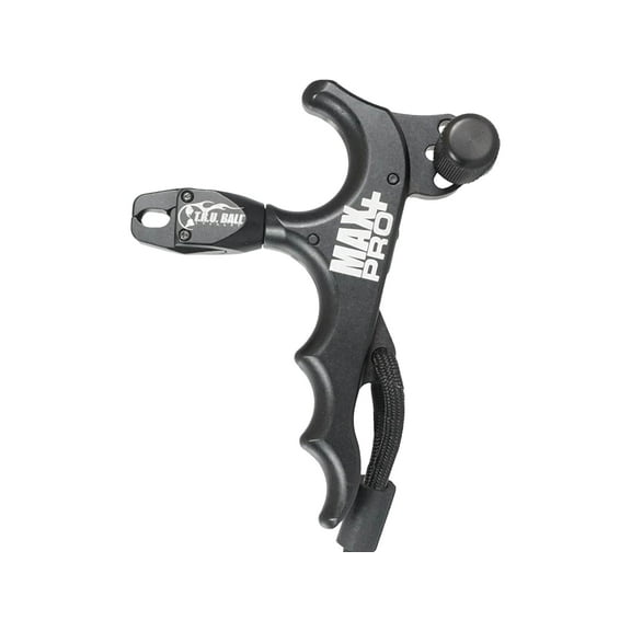 T.R.U. Ball Max Pro Plus 4 Finger Thumb Bow Release Black