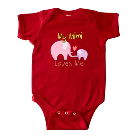 

Inktastic My Mimi Loves Me Gift Baby Boy or Baby Girl Bodysuit