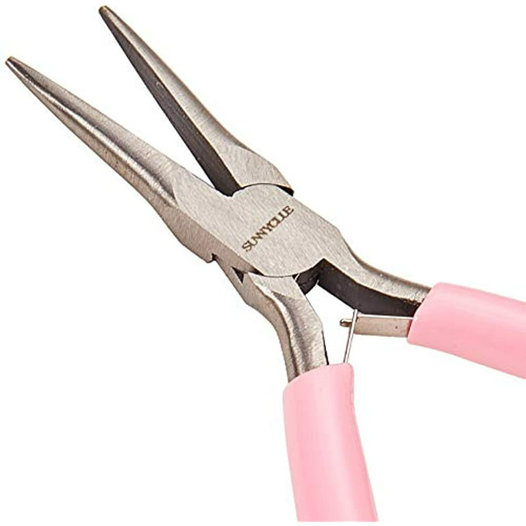 Long Chain Nose Pliers with Flat Jaws Mini Precision Pliers for DIY Jewelry  Making 