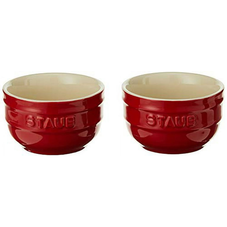 Staub Ceramic 2-pc Large Universal Bowl Set - Cherry