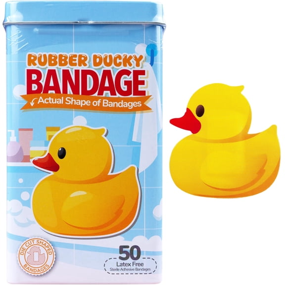 BioSwiss Rubber Ducky Bandages, 50 Count