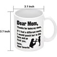 thumbnail image 3 of Funny Mothers Day for Mom Coffee Mug, Best Gifts for Mom Mother Cup, White 11 Oz, 3 of 5