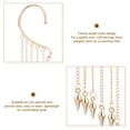 thumbnail image 2 of Shisuyan 1 Paire Boucles d'Oreilles Manchette Chaîne Boucles d'Oreilles Chaîne Pendantes Manchette Boucles d'Oreilles Femmes Boucles d'Oreilles Sans Perçage, 2 of 8