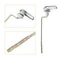 thumbnail image 4 of Uxcell 1 Set Toilet Handle Universal Side Mount Toilet Flush Trip Lever with Chain, ABS Brass, 4 of 6