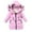 Pink, variant on Jgppe Girl Winter Dress Coats Warm Outwear Hooded Thicken Padded down Jacket Windproof 8-12 Years