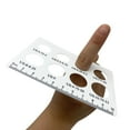 thumbnail image 2 of 2 Pcs Ring Measuring Card Board Ring Jewelry Cardboard Sheets Jewelry Rings Measure Tool Ring Sizer Measuring Ruler Ring Measuring Gauge Ring Size Tools Usa Rings Size, 2 of 8
