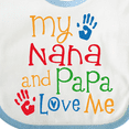 thumbnail image 4 of Inktastic My Nana and Papa Love Me Boys or Girls Baby Bib, 4 of 4