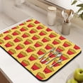 thumbnail image 3 of American Food Dish Drying Mat, Hamburger Burger Sandwich Fast Food Absorbent Kitchen Mat, 3 of 6