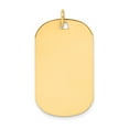 thumbnail image 2 of FJC Finejewelers 14k Yellow Gold Plain .035 Gauge Engraveable Dog Tag Disc Charm, 2 of 2
