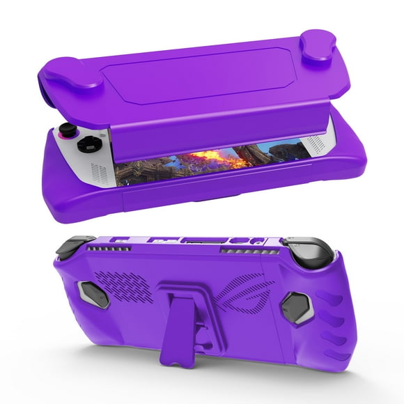 Protective Cover Case Anti-Scratch Anti-Slip Protector Case Cover Skin with Foldable Stand Accessories Removable Face Cover for Rog Ally