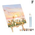 thumbnail image 3 of SharkTRUE Tulip Landscape Class Diy Digital Oil Painting Hand Painting Oil Home Decoration Coloring, 3 of 8