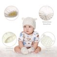thumbnail image 3 of Conjunto de gorro y manoplas unisex para bebés y niños pequeños, gorro y guantes de punto gruesos y cálidos para invierno, adecuados para niños y niñas de 6 a 18 meses, 3 of 7
