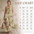thumbnail image 5 of FOR U DESIGNS Vintage Tree Leaf Print Couple Matching Outfits Chinese Style Couple Shirt and Dress Linen-Like Men's Button Down Shirt Womens Sleeveless Summer Dress, 5 of 7