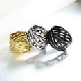 thumbnail image 4 of PAURO Men's Vintage Stainless Steel Braided Knot Eternity Wedding Band Statement Jewelry Silver Size 13, 4 of 5