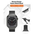 thumbnail image 2 of Versatile Stainless Steel Loop for Apple Watch Compatible with iWatch Series Ultra SE 8 7 6 5 4 3 2 1 Stylish Watch Strap for Women Men Available in Multiple Sizes (38mm-49mm), 2 of 8