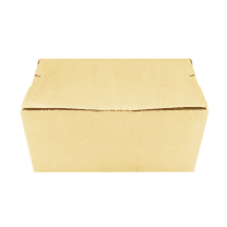 Karat [160 ct] Paper Folding Take-Out Container | Vented Holes | 74 fl. oz | Kraft