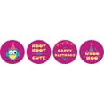 thumbnail image 2 of Darling Souvenir Pack of 190 Pcs Birthday Party Theme Stickers chocolate Labels DIY-Pink, 2 of 2