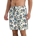 thumbnail image 2 of Logiee Funny Excavator Print Mens Swim Trunks Quick Dry Board Shorts,Breathable Hawaii Beach Shorts Swimwear Bathing Suits-3X-Large, 2 of 6