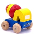 thumbnail image 4 of Orange Tree Toys Primeros camiones | Juguete de madera colorido pintado a mano para niños pequeños a partir de 12 meses, fabricado de forma sostenible, juego de 3, 4 of 5