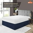 thumbnail image 2 of SGI Bedding 14 Inch Pleated Bed Skirt | Microfiber Bed Skirt | Fade Resistant, Wrinkle Free, Anti-static, Decorative, Extra Storage Space, Clutter-Free | Twin, Navy Blue, 2 of 8