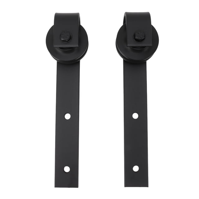2 Hanging Rails, Carbon Steel Barn Door Hardware For Study Bedroom Living Room, And Quiet, Easy To Install, Suitable For 150kg Load Bearing Capacity
